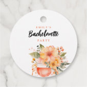 アペロールスプリッツの花のバチェロレッテパーティー フェイバータグ (裏面)