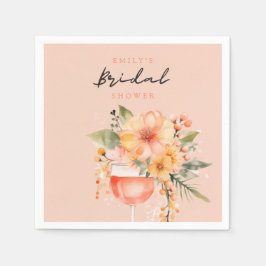 アペロールスプリッツの花嫁シャワー スタンダードカクテルナプキン