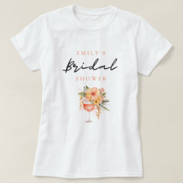 アペロールスプリッツの花嫁シャワー Tシャツ