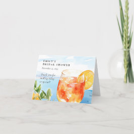 アペロールスプリッツ アマルフィ イタリア ブライダルシャワー サンキューカード