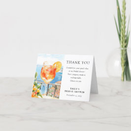 アペロールスプリッツ アマルフィ イタリア ブライダルシャワー サンキューカード