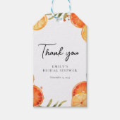 アペロールスプリッツ ウォーターカラーブライダルシャワー ギフトタグ (正面)