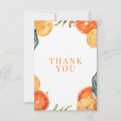アペロールスプリッツ ウォーターカラー ブライダルシャワー サンキューカード (正面)