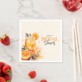 アペロールスプリッツ ウォーターカラー ブライダルシャワー スタンダードカクテルナプキン (インサイチュ)