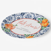 アペロールスプリッツ オレンジ ポジターノ ウェディングシャワー ペーパープレート (アングル)