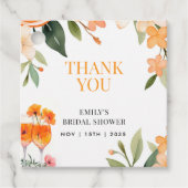 アペロールスプリッツ フラワーブライダルシャワー ギフトタグ フェイバータグ (正面)