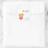 アペロールスプリッツ フラワーブライダルシャワー スクエアシール (バッグ)