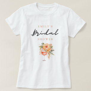 アペロールスプリッツ フラワーブライダルシャワー Tシャツ