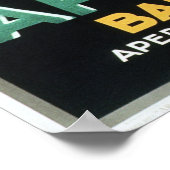 アペロールバルビエリイタリアンアペリティフカクテルリキュール ポスター (角)