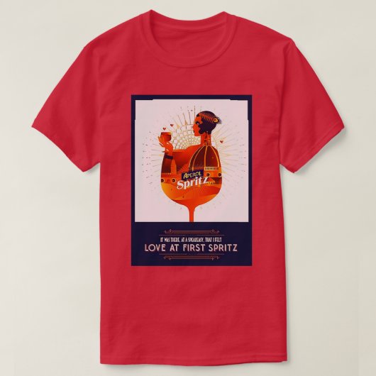 アペロールピンナップ Tシャツ (デザイン正面)