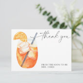 アペロールブライダルシャワーサンキューカード カード (スタンド正面)