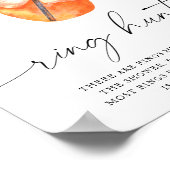 アペロールブライダルシャワー – リング狩りゲーム ポスター (角)