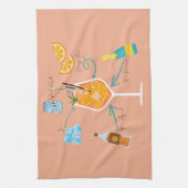 アペロールレシピ キッチンタオル (縦)