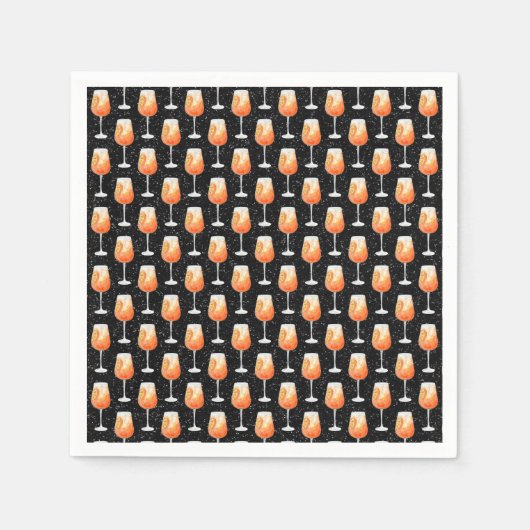 アペロール スプリッツ パターン スタンダードカクテルナプキン (正面)