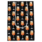 アペロール スプリッツ パターン ミディアムペーパーバッグ (裏面)