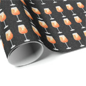 アペロール スプリッツ パターン ラッピングペーパー (ロールコーナー)