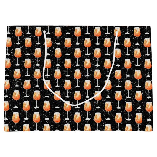 アペロール スプリッツ パターン ラージペーパーバッグ (正面)