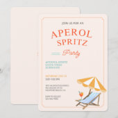アペロール スプリッツ ビーチパーティー ご招待 案内状 (正面/裏面)