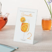 アペロール スプリッツ ブライズメイド パーティー ウェルカム 台座サイン (インサイチュ)