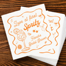 アペロール スプリッツ ブライダル シャワー スタンダードカクテルナプキン