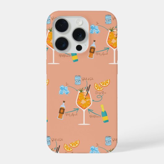 アペロール レシピ iPhoneケース (裏面)
