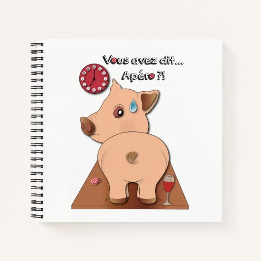 アペロ！（エクリット・アン・ノワール） ノートブック (正面)