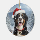 アペンツェラーセンネンハンドッグクリスマスキープサケ セラミックオーナメント (左)