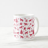 アペンツェラーセンネンフンクリスマスデザイン コーヒーマグカップ (正面右)