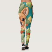 アペンツェラー犬モザイクカラフルカスタムパターン レギンス (裏面)