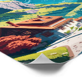 アペンツェルスイスヴィンテージ旅行イラストレーション ポスター (角)