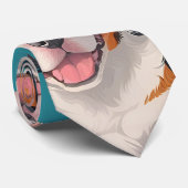 アペンニーウルフモザイクカスタムパタカラフルーン ネクタイ (ロール)