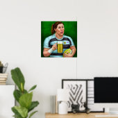 アペールラグビー – ラグビー絵画ズプリント ポスター (ホームオフィス)