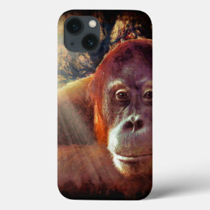 アペ素晴らしオランウータン野生動物愛好家 iPhone 13ケース