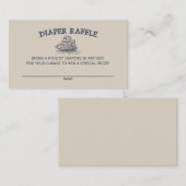 アホイその男の子おむつラッフルベビーヴィンテージ 航海の エンクロージャーカード (正面/裏面)