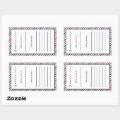 アホイそれは本の蔵書票シールポートレート 長方形シール (シート)