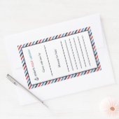 アホイそれは本の蔵書票シールポートレート 長方形シール (封筒)