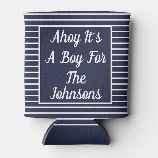 アホイそれは男の子の赤ちゃんシャワークーラーボックス 缶クーラー (正面)