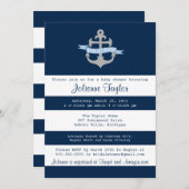 アホイそれは男の子の赤航海のちゃんシャワー招待状 招待状 (正面/裏面)