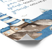 アホイそれは男の子の赤航海のちゃんシャワー母さバー ポスター (角)