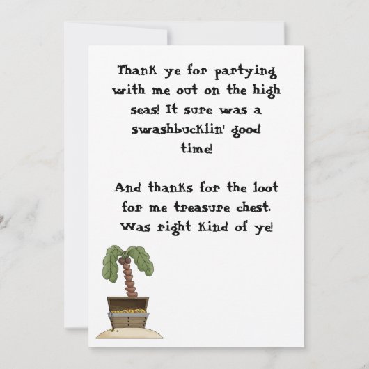 アホイアマテイありがとうご注意 ノートカード (裏面)