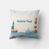 アホイイットアボーイ航海の子供部屋装飾用クッション クッション (裏面)
