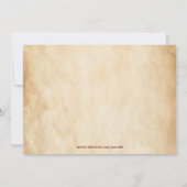 アホイキャプテントレジャーパイレーツ子供の誕生日パーティー 招待状 (裏面)