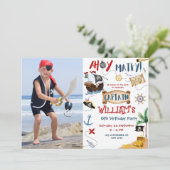 アホイキャプテンフォトパイレーツ子供の誕生日パーティー 招待状 (スタンド正面)