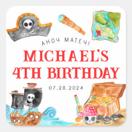 アホイシプマイズトレジャー狩り船舶海賊団誕生日 スクエアシール