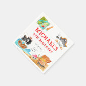 アホイシプマイズトレジャー狩り船舶海賊団誕生日 スタンダードカクテルナプキン (角)