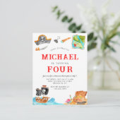 アホイシプマイズトレジャー狩り船舶海賊団誕生日 ポストカード (スタンド正面)