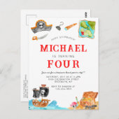 アホイシプマイズトレジャー狩り船舶海賊団誕生日 ポストカード (正面/裏面)