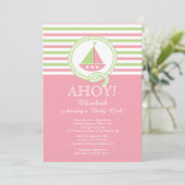 アホイセイボートガール航海のベビーシャワー招待状 招待状 (スタンド正面)