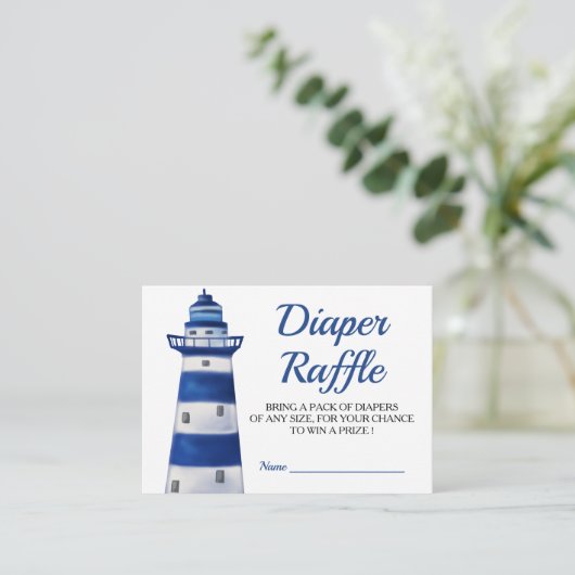 アホイッズアボーイライトハウス | おむつ航海のラッフル エンクロージャーカード (スタンド正面)