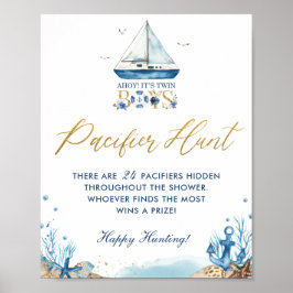 アホイツインボーイズ航海のベビーシャワーおしゃぶり狩り ポスター